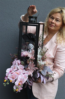 Angelo Garden Pink Flowers, komplet dekoracji nagrobnych