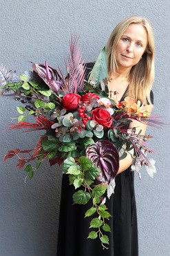 Angelo Garden Teriam, komplet dekoracji nagrobnych, bukiet + lampion