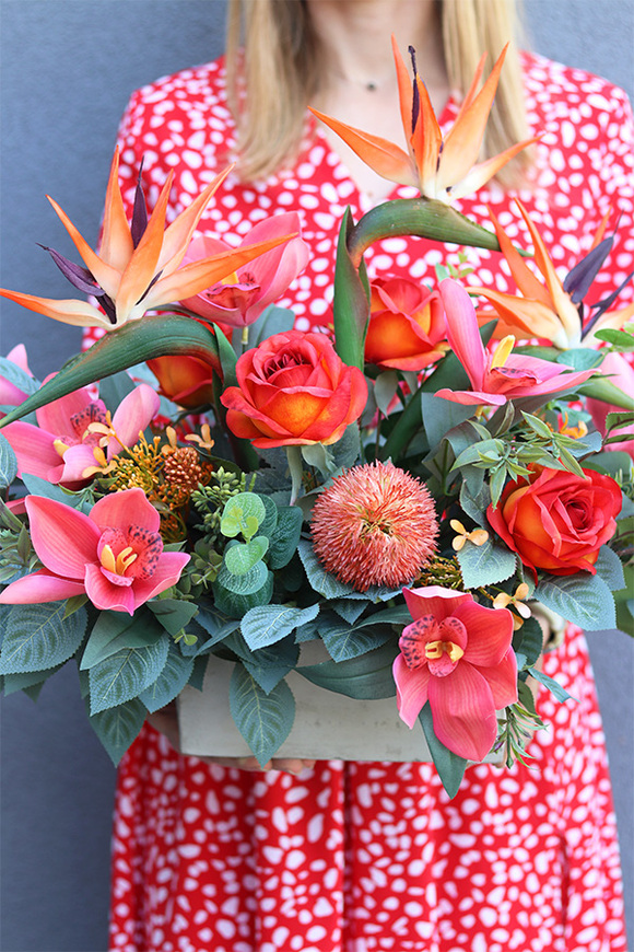 Pomarańczarnia, dekoracja nagrobna w donicy