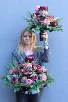 Lucilla, komplet dekoracji nagrobnych, kompozycja + bukiet