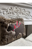 Christmas Mood, poszewka dekoracyjna świąteczna, Miś	