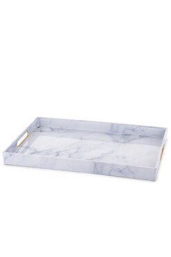 Marble A, stylowa taca melaminowa, wym.4x46x30cm