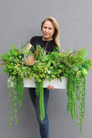 Dalila 5, kompozycja sukulenty do twojej donicy, wym.44x85x35cm