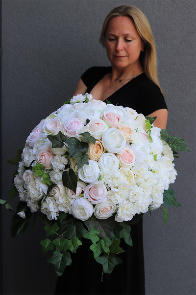 Celestina Deluxe, komplet dekoracji nagrobnych, kompozycja+bukiet