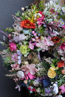 Mazurskie Łąki, kwiatowy wianek na drzwi