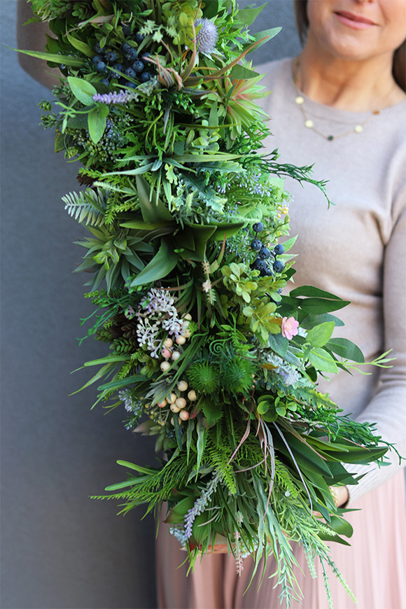 kompozycja sukulenty w długiej donicy, Hektor Modenato