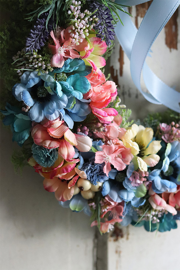 dekoracyjny wianek Margerytki 4, śr.40cm 