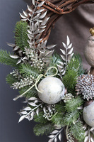 Gold Bird Deluxe, dekoracyjny wianek zimowy