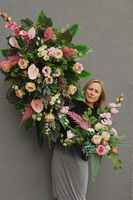 Molina, komplet dekoracji nagrobnych, bukiet + wiązanka