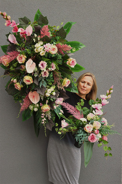 Molina, komplet dekoracji nagrobnych, bukiet + wiązanka