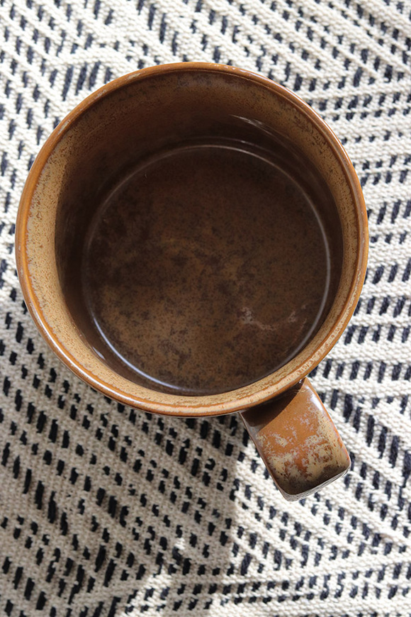 Ombres, kubek ceramiczny, zielono-brązowy