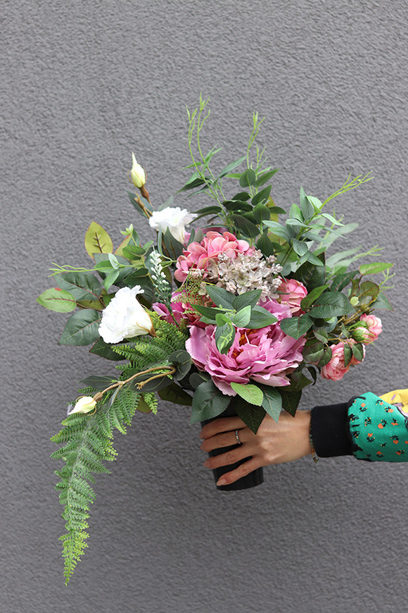 Santoria, bukiet nagrobny we wkładzie do flakonu	