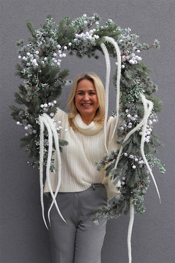 OD RĘKI White Winter, zimowa girlanda dekoracyjna, dł.200cm 