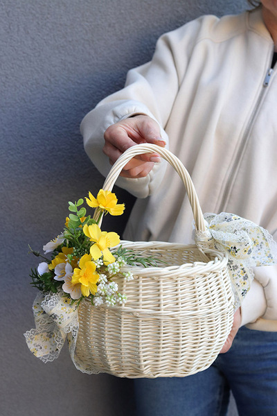 Celine, jednostronnie dekorowany koszyczek wielkanocny