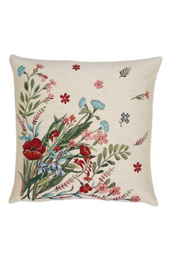 Polne Kwiaty, poszewka gobelinowa dwustronna, 45x45cm