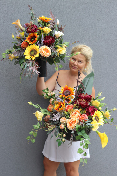 Miodowe Dni, kompozycja nagrobna w naczyniu