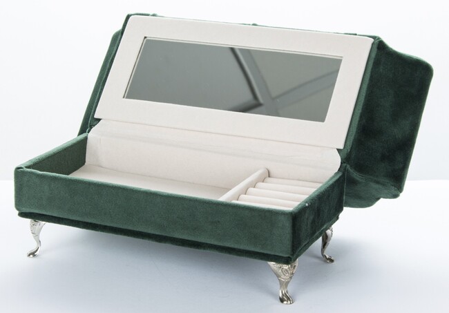 szkatułka / puzderko Florencja Serce Malachit, wym.15x25x10cm