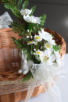 Jabłonka Bielisane, dekorowany koszyczek wielkanocny