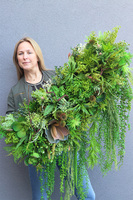 Dalila 4, kompozycja sukulenty do twojej donicy, wym.44x85x35cm