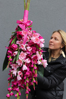 Mieczyki Róż, bukiet nagrobny do położenia