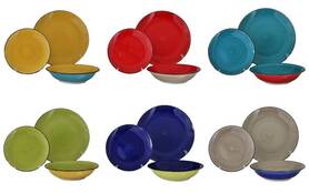 Colorful Mexico, komplet obiadowy dla 6 osób, 18 elementów