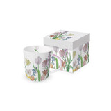 Nana, kubek z tulipanami w pudełku