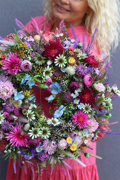 Letnia Polana, barwny wianek z polnych kwiatów