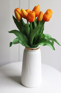 OD RĘKI Sunset Tulips, bukiet kwiatów w wazonie, wys.34cm