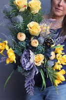 Hedira, bukiet nagrobny we wkładzie