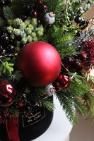 Bordo Lux, flowerbox świąteczny	