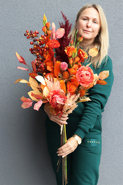 Autumn Decors 2, jesienny bukiet do wazonu, dł.102cm 