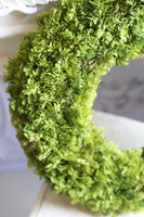 Mech, nowoczesny zielony wianek, śr.40cm