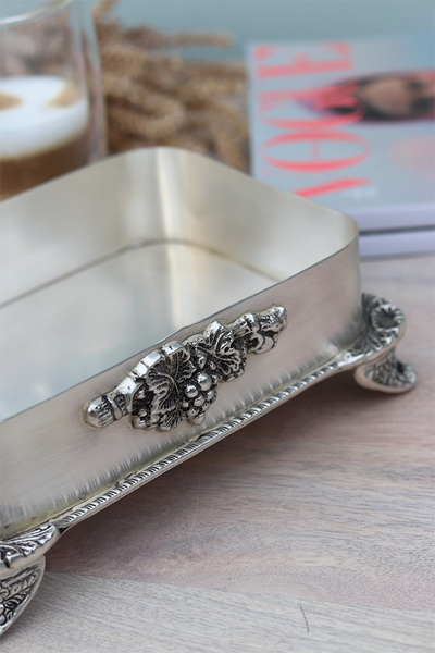 Abigail, taca / patera posrebrzana z wysokim brzegiem