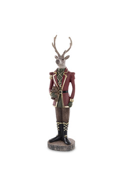 Reindeer Royalty H, figurka świąteczna renifer, wys.37cm