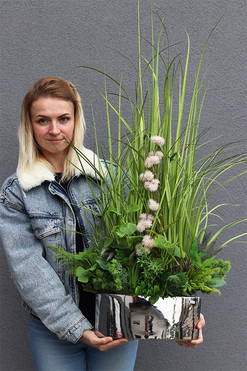 Green Manfredo Big, sztuczna trawa z ziołami, wys.106cm