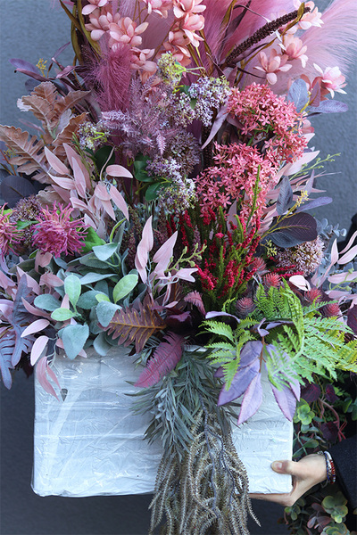 dekoracja roślinna Moko Róż do Twojej donicy, wys.100cm