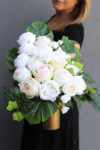 Celestina Deluxe, komplet dekoracji nagrobnych, kompozycja+bukiet