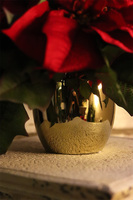 Gwiazda Betlejemska Goldisto, wysokiej jakości sztuczna roślina, wym.33x44cm