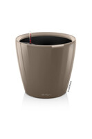 Classico LS, elegancka donica z nawadnianiem srebrna