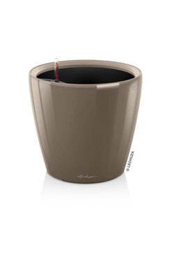 Classico LS, elegancka donica z nawadnianiem, taupe, wym.47x50cm