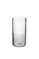 Shattered, szklany wazon ze złotą krawędzią