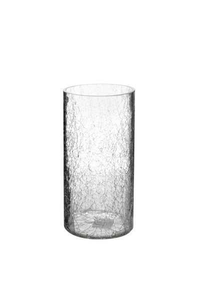 Shattered, szklany wazon ze złotą krawędzią