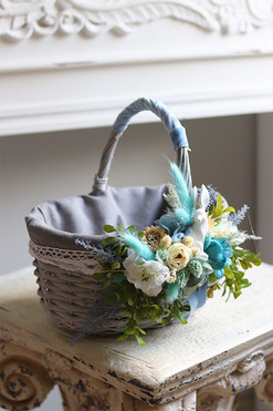 Ocean, dekorowany koszyczek wielkanocny, wys.24cm 