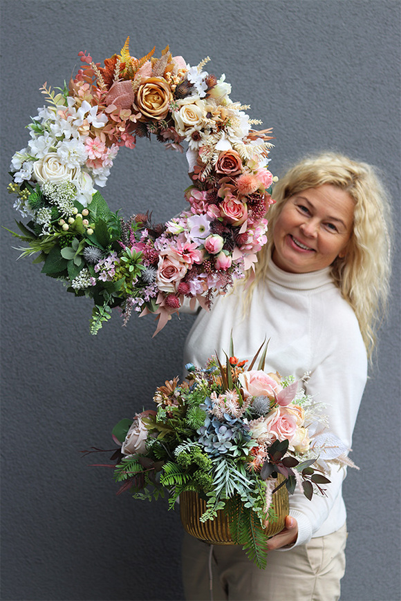 Vivaldi, dekoracyjny wianek na drzwi