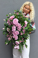 Astry Pink, komplet dekoracji nagrobnych