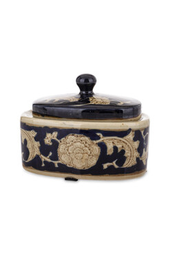 OD RĘKI Shotoku A, amfora pojemnik z pokrywką, wym.10x13x8cm