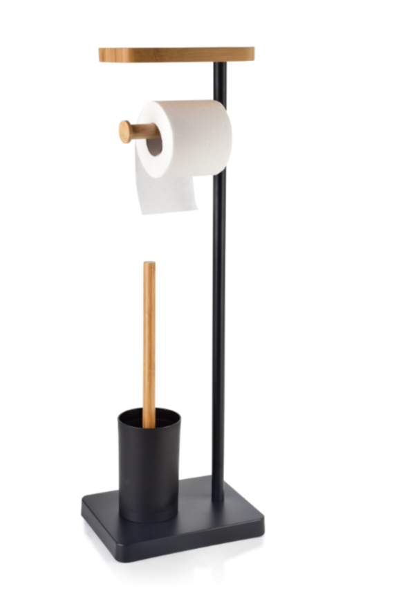 Hanga, stojak na papier + szczotka do WC, B, wym.23x18x69cm