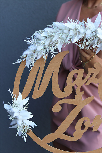 Boho Love 4 krąg ślubny wianek Witamy Gości Weselnych