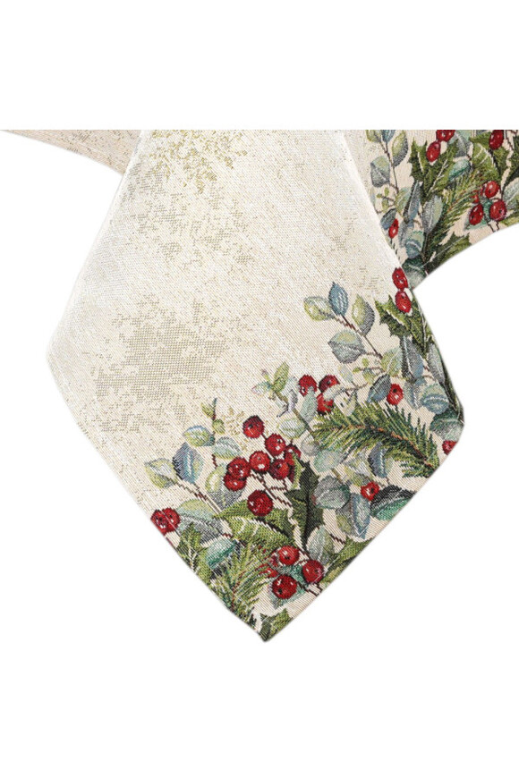 Gwiazda Betlejemska świąteczny obrus gobelinowy	