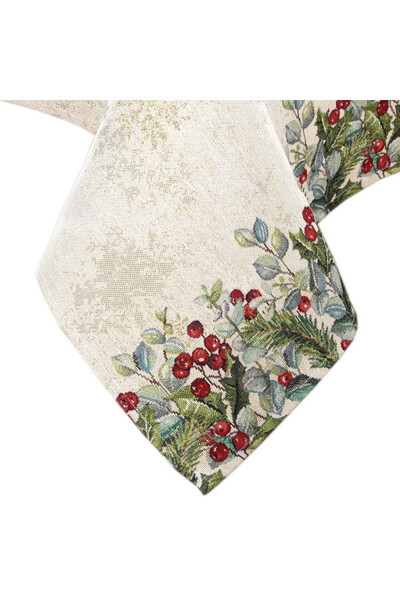 Gwiazda Betlejemska świąteczny obrus gobelinowy	